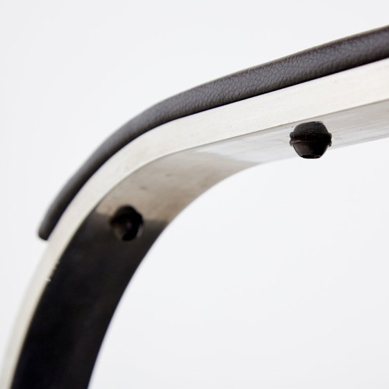 Image 1 of MK8306 Stalen fauteuil met lederen bekleding