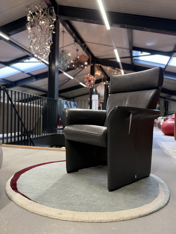 Image 1 of 2 Jori Aqua Fauteuils Grijs Leer