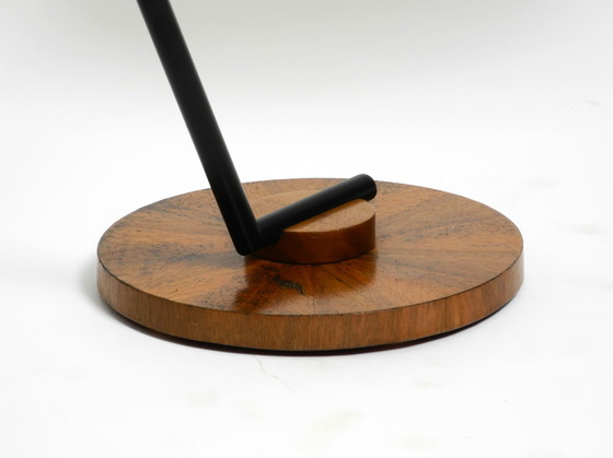 Image 1 of Lampe de table moderne Mid Century par George Frydman pour Temde avec placage de teck en très bon état