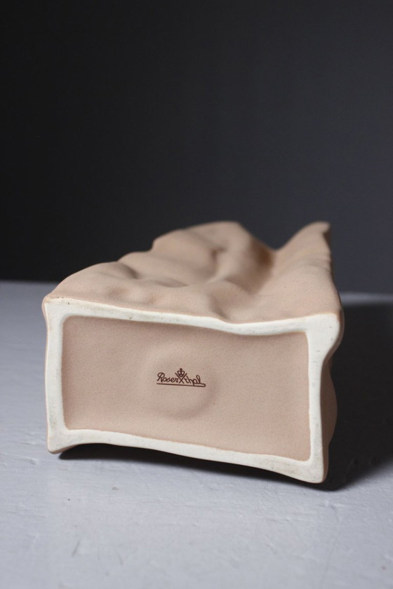 Tapio Wirkkala & Rosenthal - Vase "Tütenvase" Do Not Litter Kraft Paper Bag 22cm – Porcelain (photo 7 of 8)