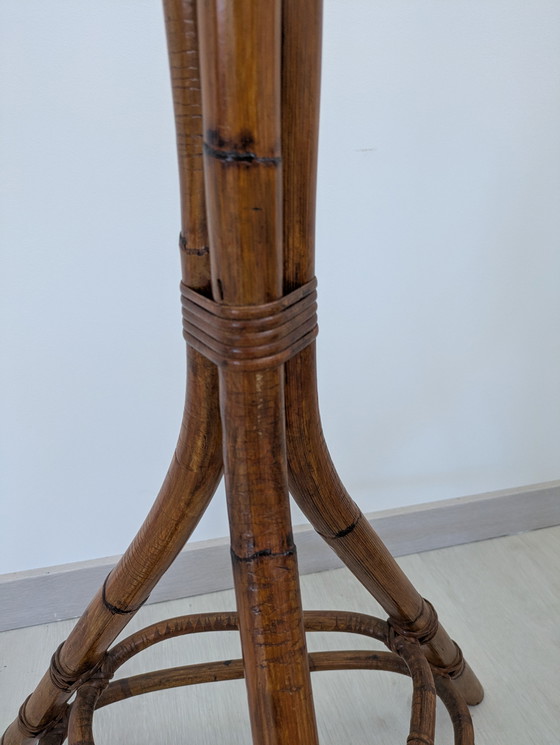 Image 1 of Salon en bambou - Fauteuils, table basse et porte-manteau - Vintage