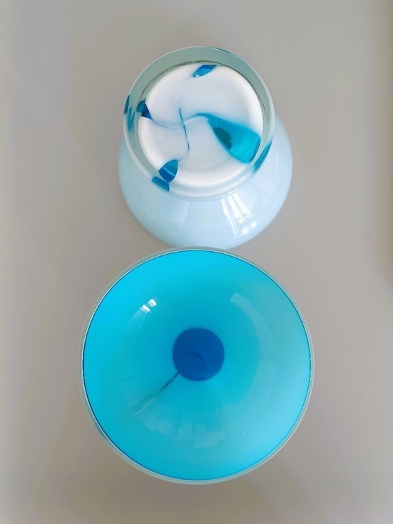Image 1 of Hand-blown studio glass vases | Set of 2 | Czechoslovakia |
