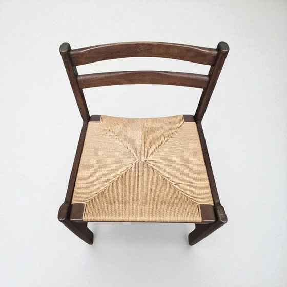 Image 1 of Satz von vier Esszimmerstühlen im Stil von Børge Mogensen, Serie Asserbo, 1970