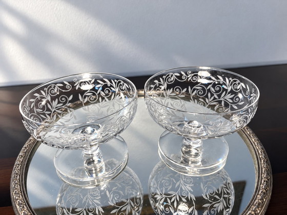 2 Coppe Champagne Golfe Juan Baccarat – Bicchieri e caraffe, Cristallo (photo 3 of 11)