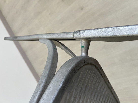 Image 1 of Aluminiumstühle - Avec-Plakette « Gaston Viort - Salon de Provence »