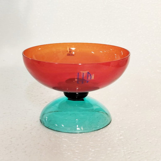 A set of Murano glass cups by Marcello Furlan for LIP