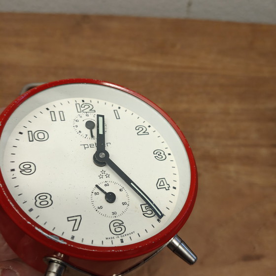 Image 1 of Vintage Peter wekker – rood – Made in Germany