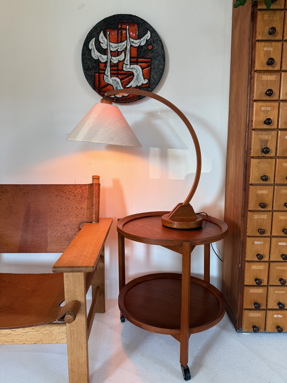 Image 1 of Vintage teak ‘Archea’ table lamp, Domus ‘70
