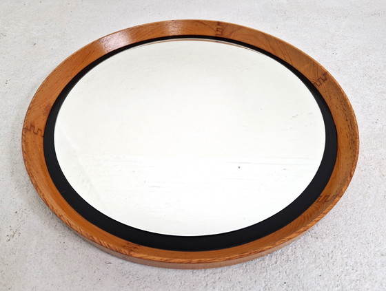 Image 1 of Specchio vintage in teak di lusso, anni '60