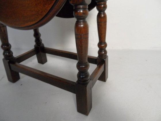 Image 1 of Vintage oak side table