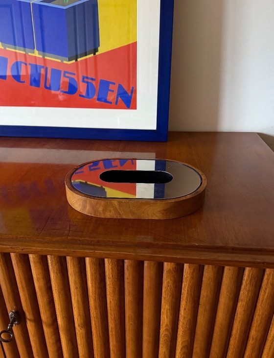 Image 1 of Mid-century olive wood ashtray, Italy ca. 1970