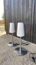 2x Lampes de table massives