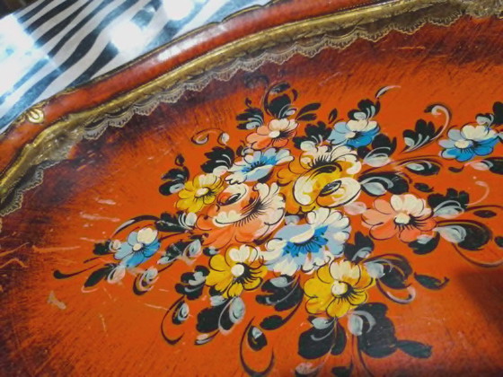 Image 1 of vintage Florentine tray