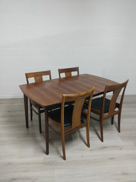 Image 1 of Vintage Scandinavian dining room set | C-E Ekström