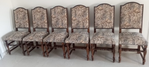 Prachtige eiken eetkamer stoelen (6 stuks)