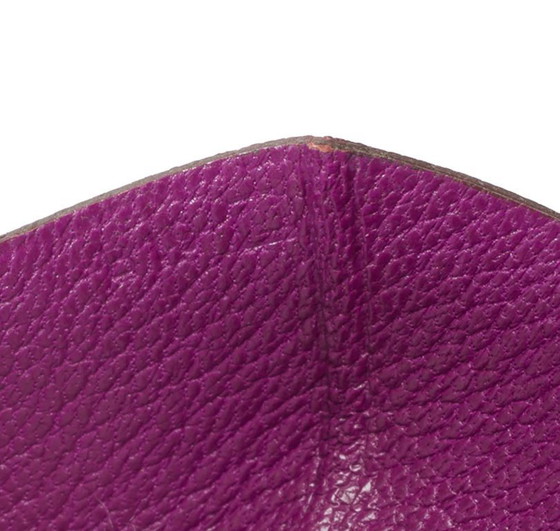 Image 1 of Accessoire HERMES Bearn en Cuirs exotiques Violet - 101993