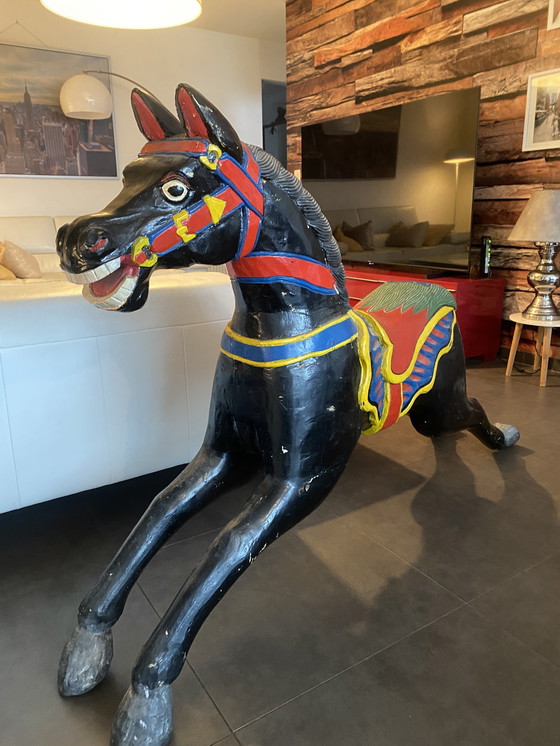 Image 1 of Antiek carrousel paard