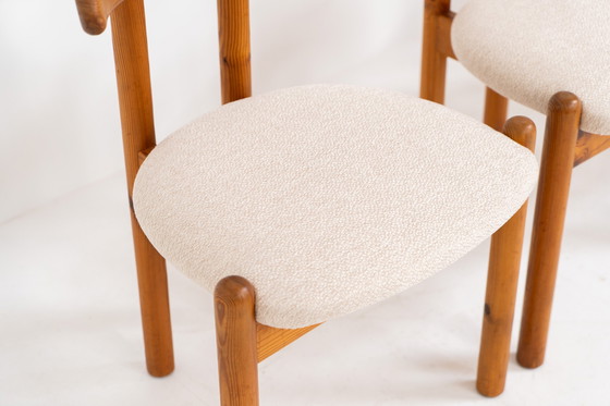 Image 1 of Satz von 4 Stühlen aus Kiefernholz von Vamdrup Stolefabrik (Dänemark, 1970er Jahre).