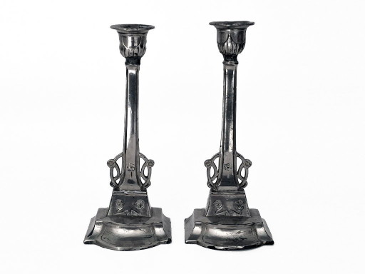 Juego de candelabros Art Nouveau
