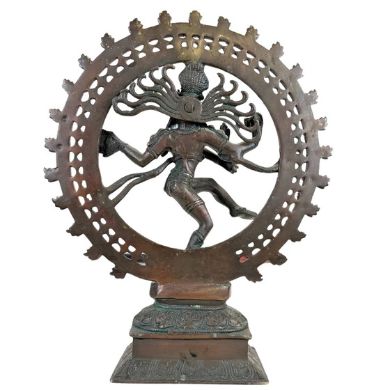 Statua Antica Shiva Nataraja in Bronzo 35 cm | 4 kg Bronzo Massiccio | India – Sculture (photo 5 of 10)