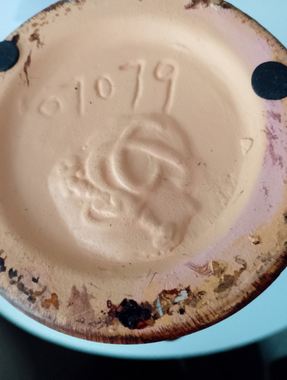 Image 1 of Rare Art Deco vase by Gustave De Bruyn (Dives, Lille), model 07079