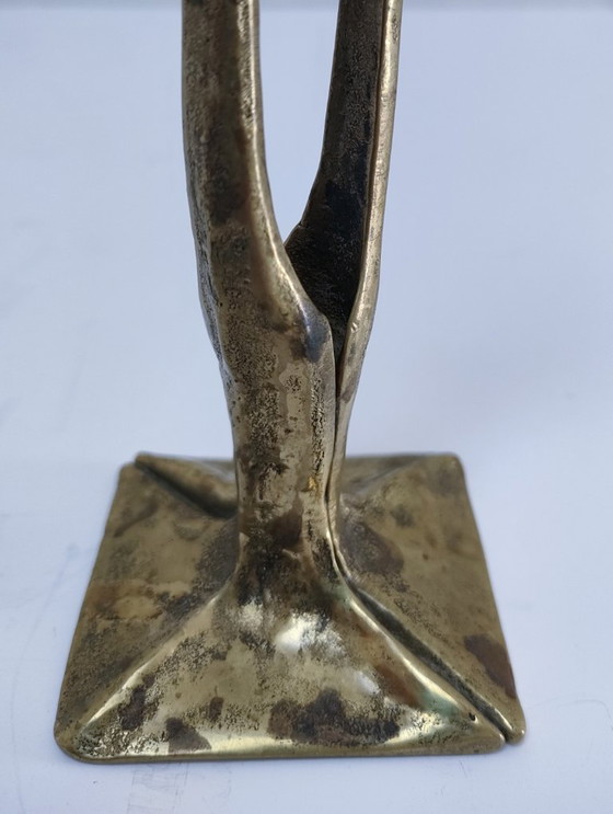 Image 1 of Stifthalter aus Bronze mit Blätterdekor
