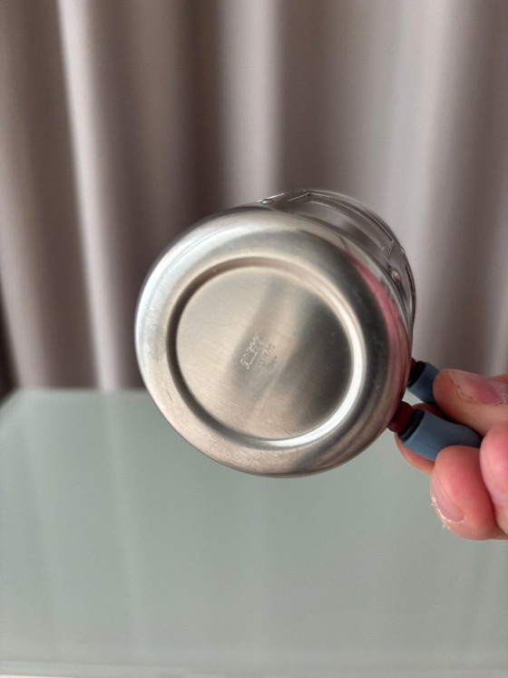 Tasse Alessi avec support métallique et anse grise, Accessoires de cuisine, Verre, Transparent (photo 2 sur 6)