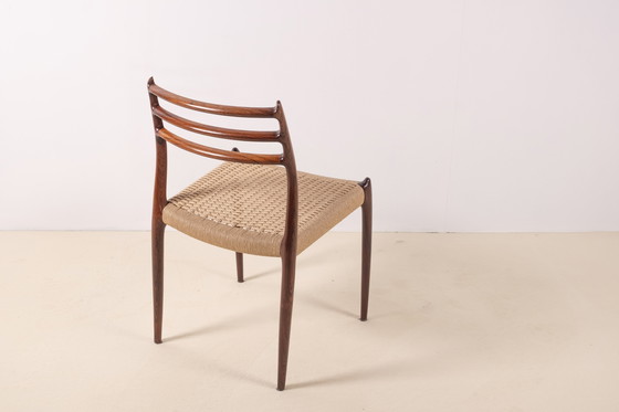 Image 1 of 1x Silla Niels Møller Modelo 78 en palisandro, Dinamarca, década de 1960