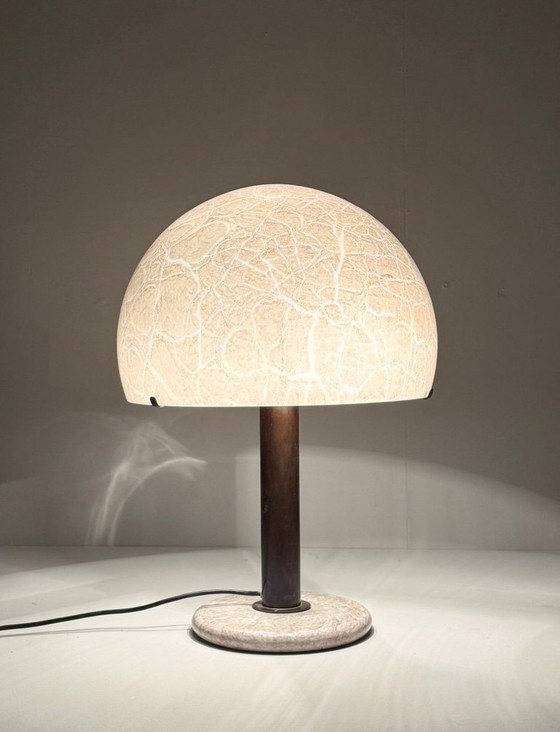 Image 1 of Lampe de table/champignon de Ludovico Diaz de Santillana pour Venini, modèle : 832, Italie, années 1960, exemplaire rare