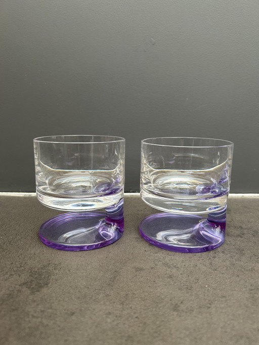 Set de 2 verres Joe Colombo pour Arnolfo di Cambio 10cm