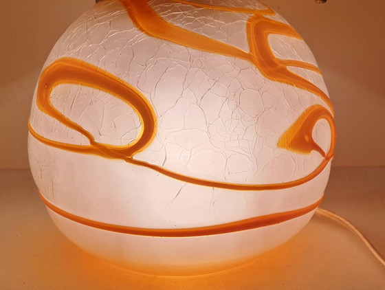 Image 1 of Lampada da tavolo vintage a forma di fungo Simais fatta a mano