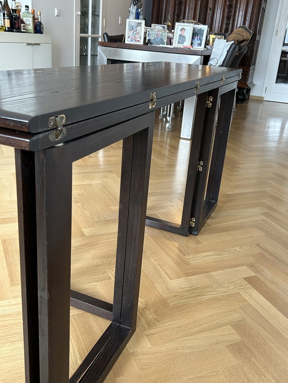 Image 1 of Oak Dining Table, + 6 chairs , 1980.