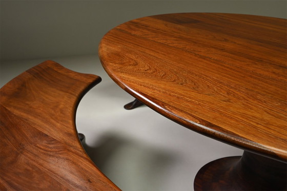 Image 1 of Oval dining set from Marc van Rampeberg for Rampelberg Designs, Kenya Africa. 