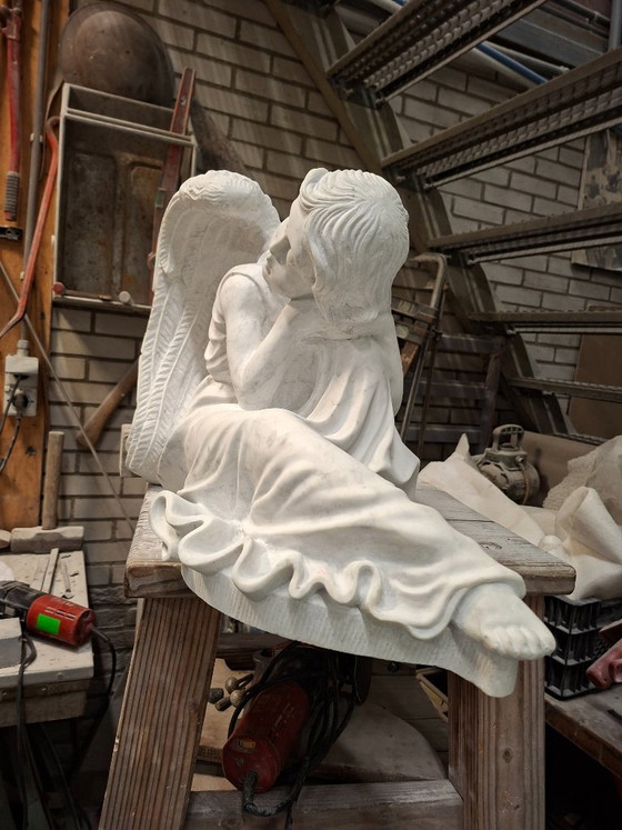 Scultura in Marmo di Angelo – Arte, Marble (photo 2 of 5)