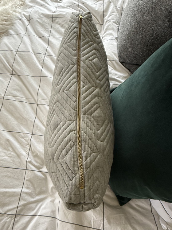 Image 1 of Ferm Living Coussin Quilt, gris clair