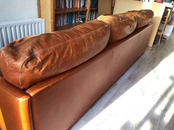 Image 1 of Poltrona Frau Socrates - Hermoso y elegante sofá de diseño italiano en color coñac