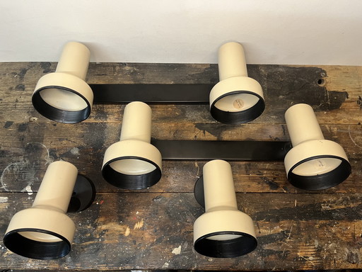 Vintage set of 6 space age spotlights from massive