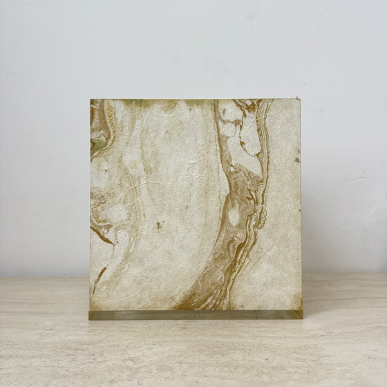 Image 1 of Mid-Century Design Lucite Cube Table Lamp, 1970’s