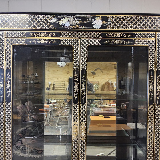 Image 1 of Vetrinetta cinese d'epoca / vetrinetta asiatica / cineseria / vetrinetta orientale / vetrinetta / vetrinetta bohémien