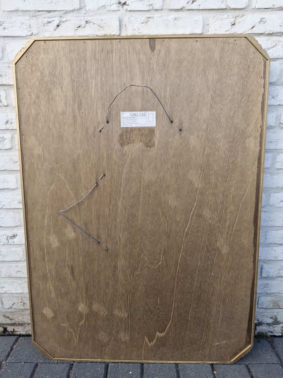 Deknudt mirror with gold-colored frame, 96 × 69 cm, Wood, Glass (photo 14 of 15)