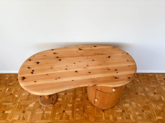 Image 1 of Kidney-shaped design desk by C. F. Christensen Silkeborg, Denmark 1970