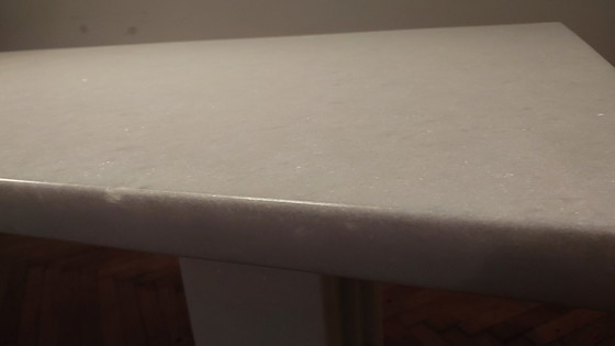 Image 1 of Mesa de comedor de mármol Delfi – Carlo Scarpa & Marcel Breuer – Gavina, Italia, alrededor de 1968–1969