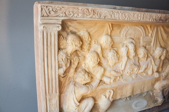 Image 1 of Bajorrelieve última cena de Jesús. Jesús última cena. Relieve última cena. Cuadro última cena.  Última cena bajorrelieve.