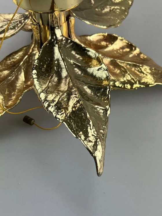 Image 1 of Lampada da parete anni &#39;60 e &#39;70 Willy Daro luci massicce in ottone