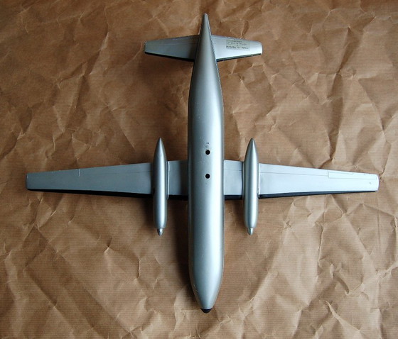 Image 1 of Fokker F27 metalen vliegtuig Air Inter Matthijs Verkuyl Agentschap/baliemodel