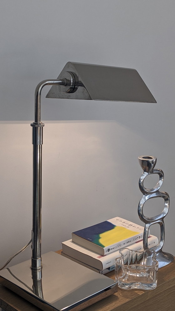 Image 1 of Ralph Lauren Agatha O'Bankers Desk Lamp Extendable Chrome