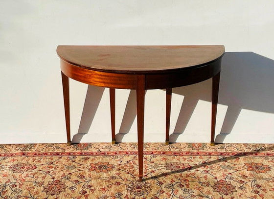 Image 1 of Console ' halve maan ' * Antiek XIX eeuw * Empire-stijl