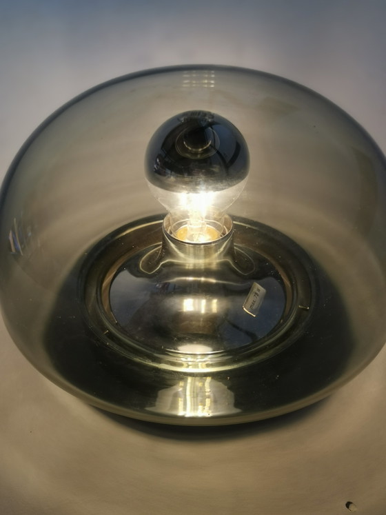 Image 1 of Lámpara de pared estilo era espacial de los años 70 de Glashütte Limburg.