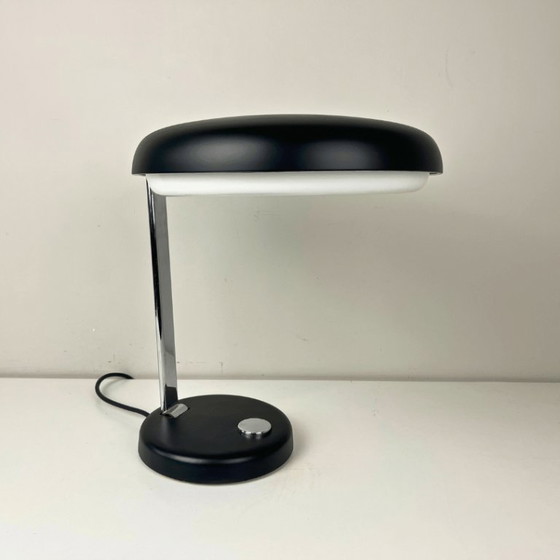 Image 1 of Hillebrand bureaulamp UFO - zwart metaal met chroom