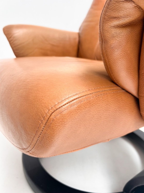 Poltrona reclinabile con pouf Hjort Knudsen, anni '90 – Poltrone relax, Leather, Wood, Vintage (photo 15 of 20)